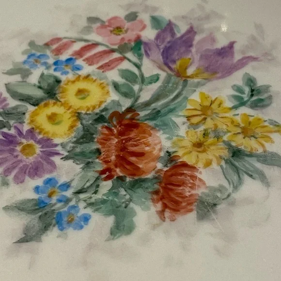 Floral Pink Dinner Plate - Picture 3 of 4